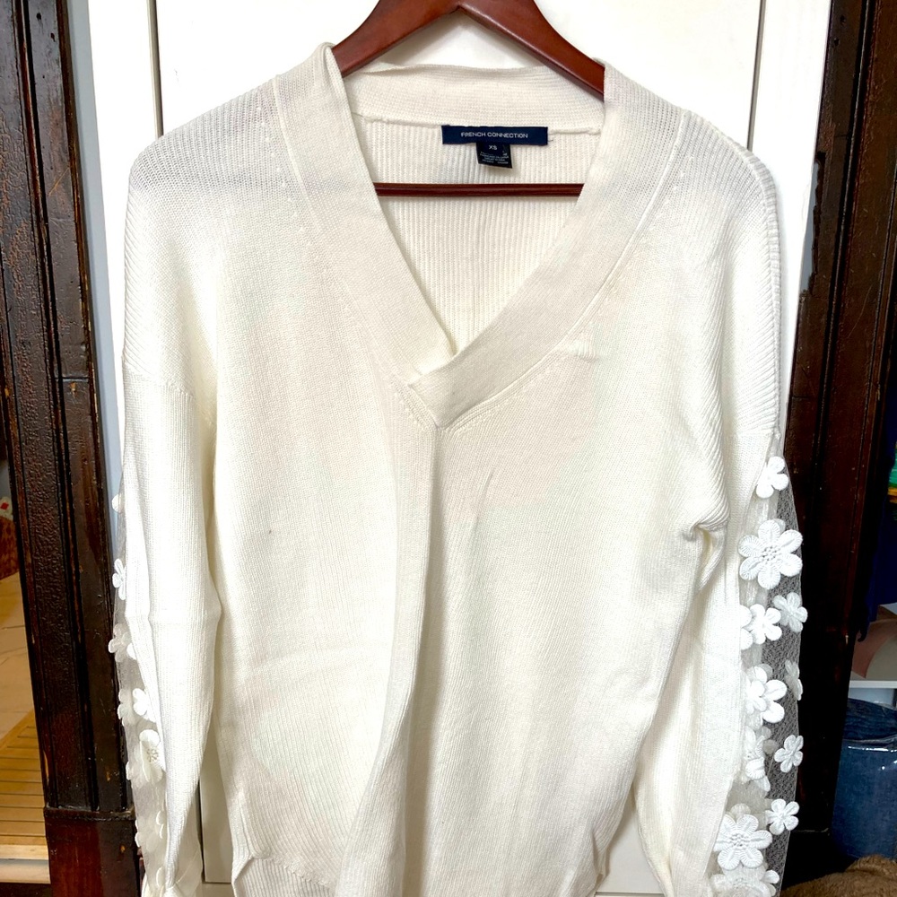 French Connection | Floral Sleeve | Sweater
